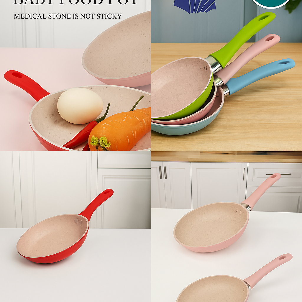 Colored Non-Stick Fry Pan – Durable Cooking Pan for Everyday Use