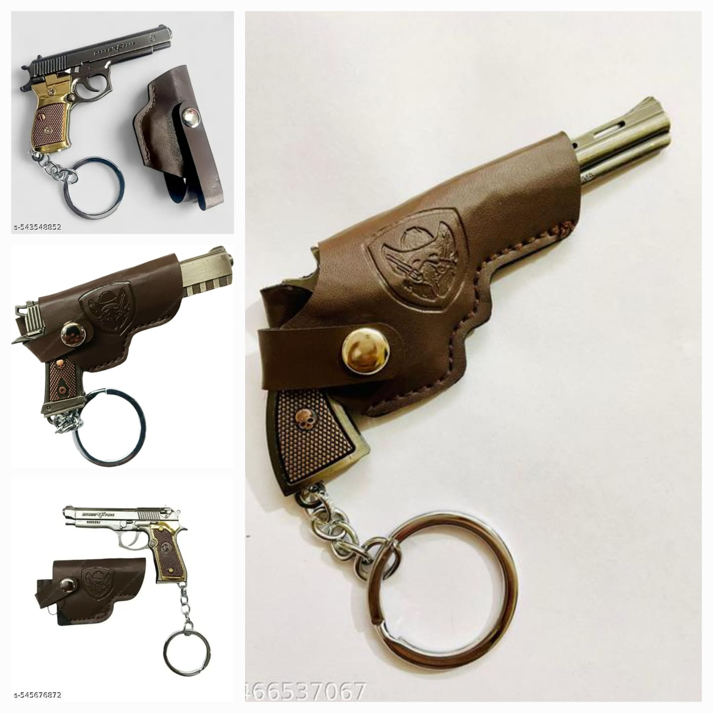 Mini Metal Gun Keychain – Stylish & Durable