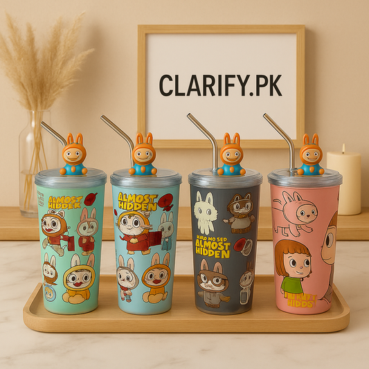 Labubu Steel Sipper with Steel Straw – Durable Insulated Cup