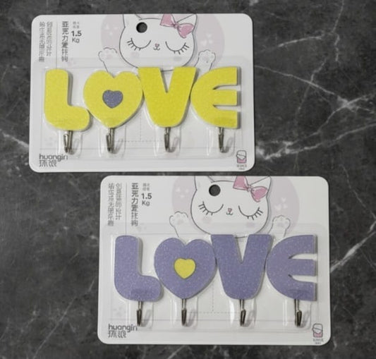 LOVE Wall Hooks – Decorative Key Holder