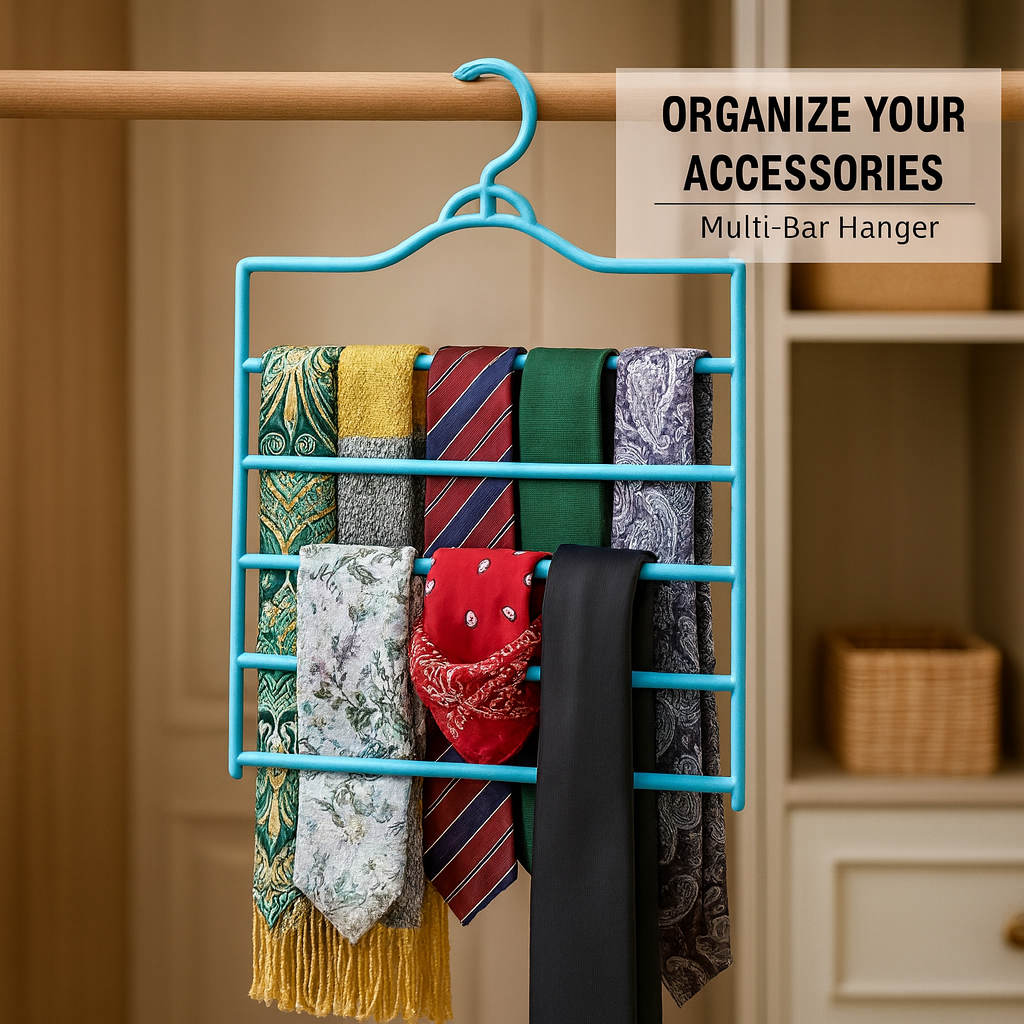 Multi-Bar Accessory Organizer Hanger