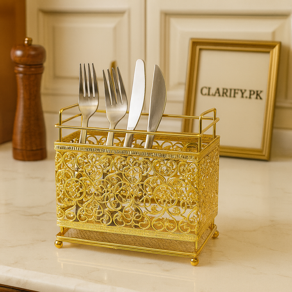 Stainless Steel Cutlery Holder – Kitchen Organizer