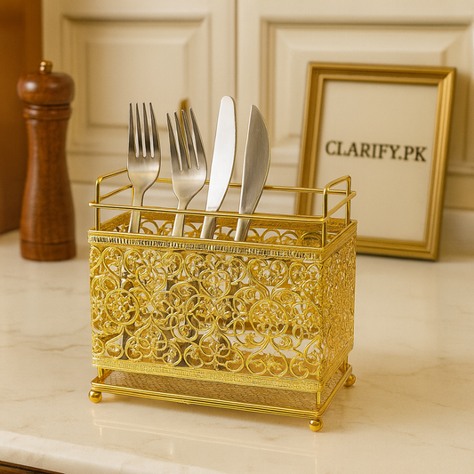 Stainless Steel Cutlery Holder – Kitchen Organizer