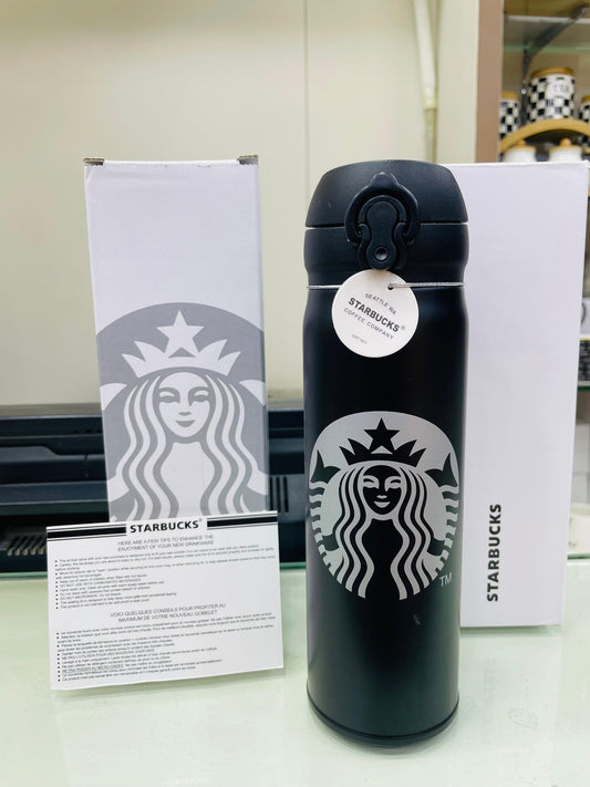 Starbucks Matte Black Stainless Steel Bottle - Premium Edition