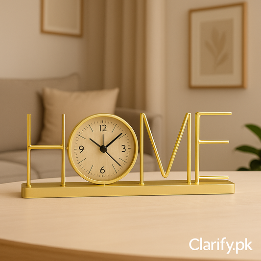 HOME Decorative Table Clock – Modern Desk Decor
