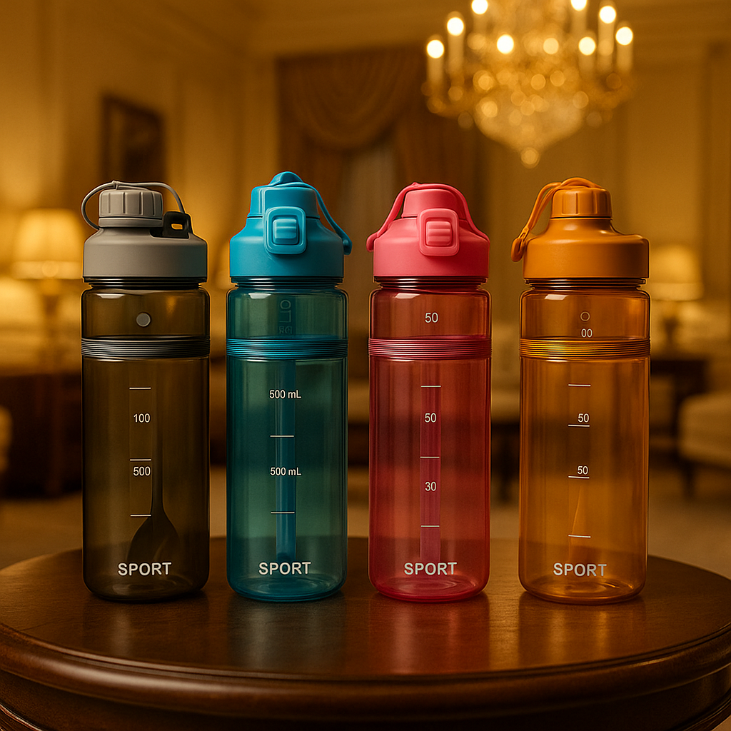 500ml Flip-Straw Sports Bottle – BPA-Free & Portable (Random Color)