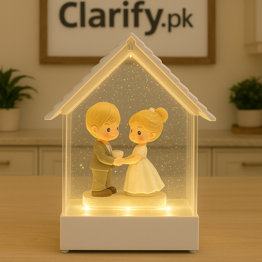 LED Couple Snow Globe – Romantic Rechargeable Gift Light
