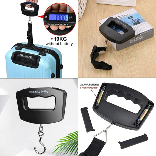 50kg/10g Portable Travel Luggage Scale – Digital Handheld Weighing Scale