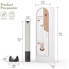 Clarify.pk cordless USB desk lamp with sleek modern design and portable charging base