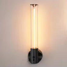 Cordless USB desk lamp with dual vertical tube lights and black base by Clarify.pk