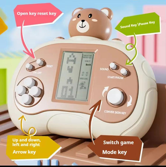 Classic Square Handheld Game Console – Cell Operated