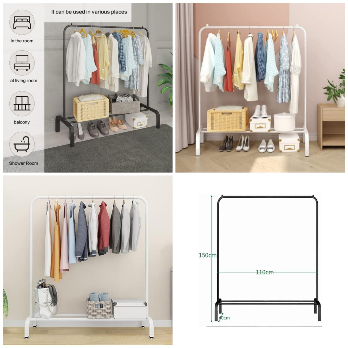Single Pole Metal Cloth Stand – Premium Quality