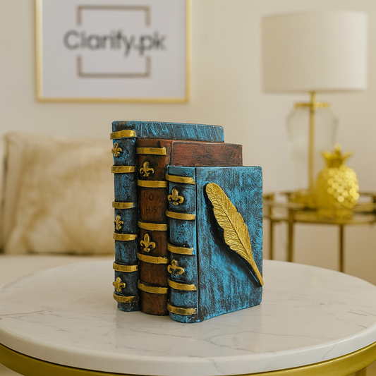 Book Decks Fiber Decoration Piece – Modern Home Décor Showpiece