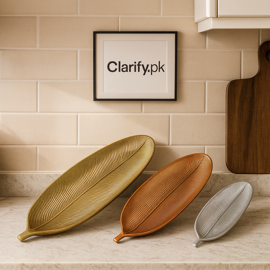 Decorative Leaf-Shaped Serving Tray