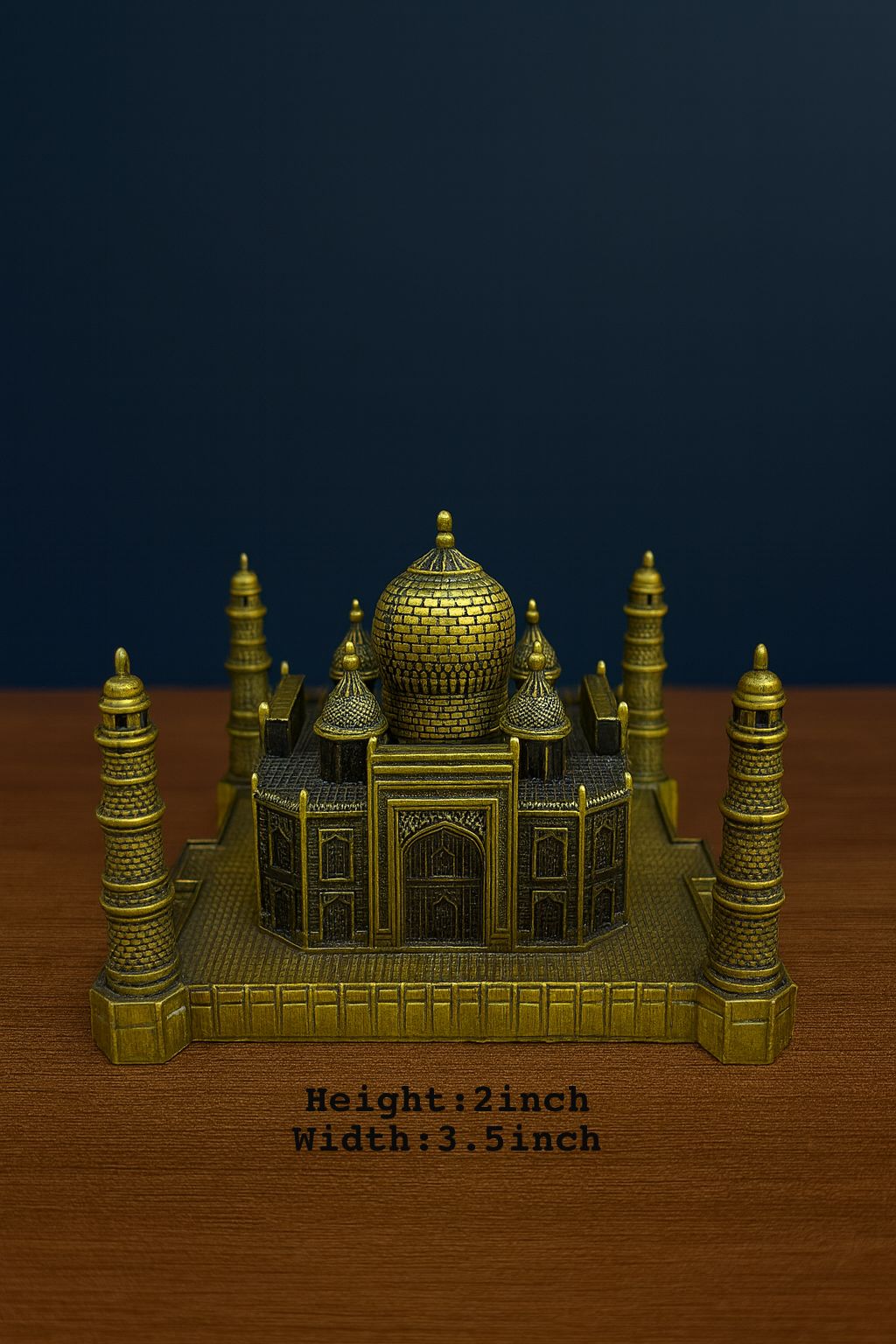 Metal Taj Mahal Model – Premium Home & Office Decorative Showpiece (Small)