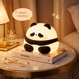 Cute Silicone Sitting Panda Lamp – Rechargeable Night Light
