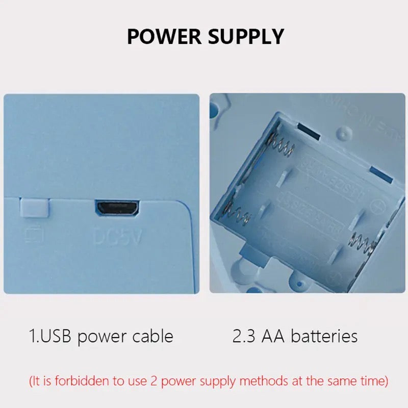 USB power cable and battery compartment for ocean light projector power supply options