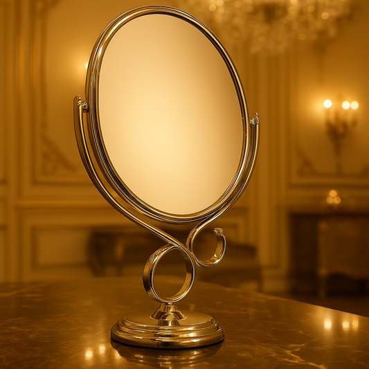 Double Sided Mirror – 360° Rotating Makeup Mirror