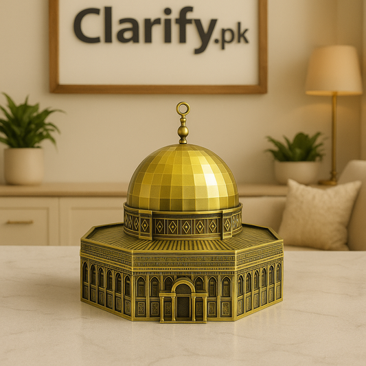 Masjid Al-Aqsa Metal Statue – Islamic Home Décor Showpiece