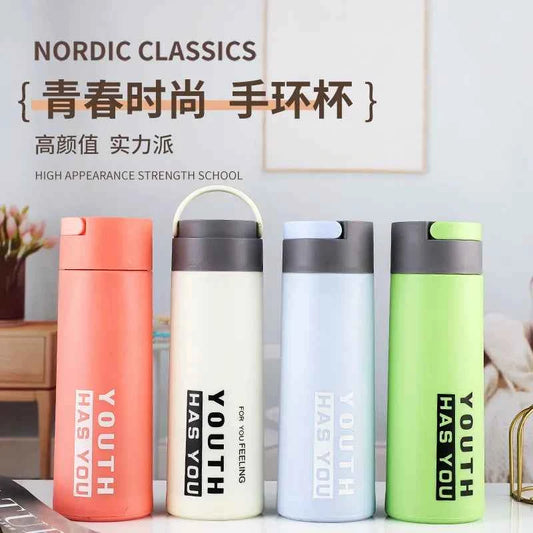 Clarify.pk double layer plastic glass cup in four vibrant colors for stylish hydration on the go