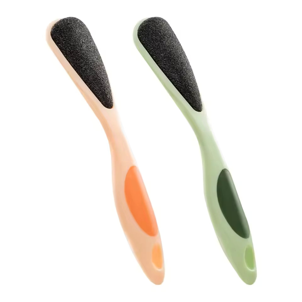 Clarify.pk double sided foot file for callus removal in orange and green handles for smooth feet