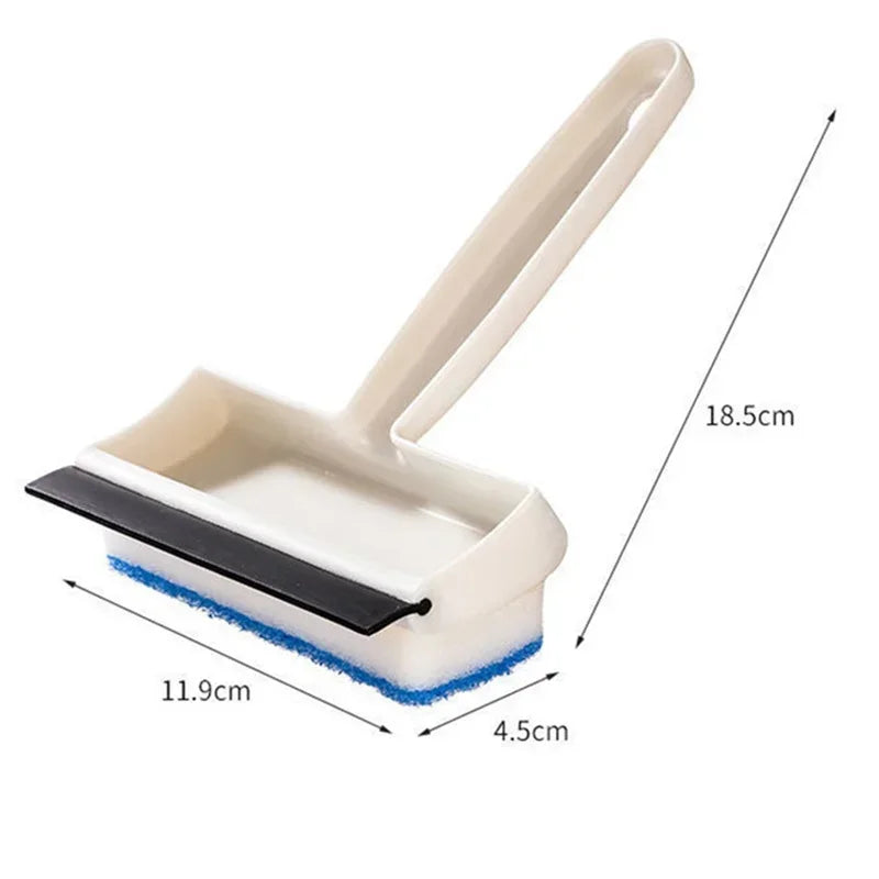 Clarify.pk double sided glass cleaning brush with ergonomic handle and sponge for computer screens