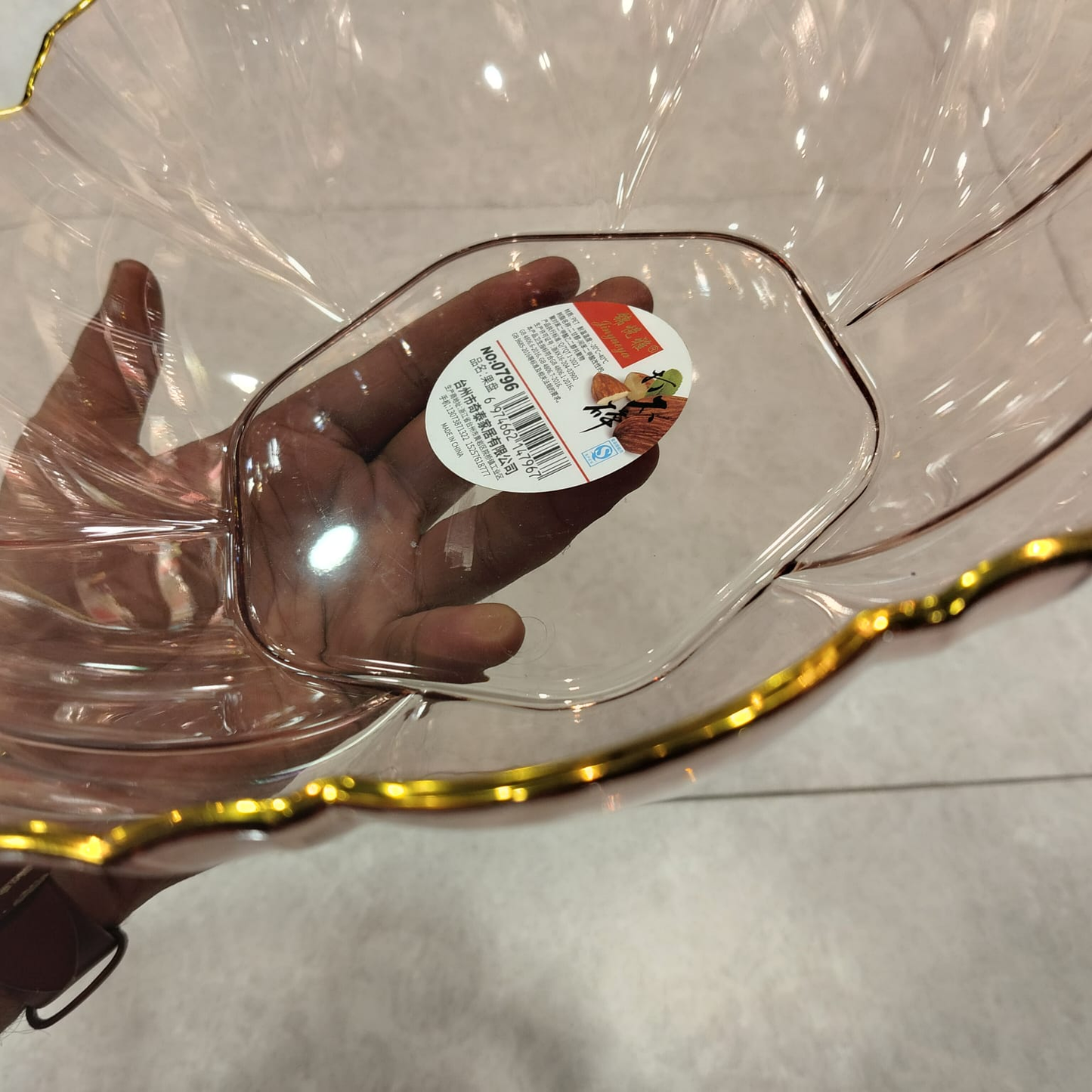 European Style Glass Fruit Bowl – Elegant Tableware