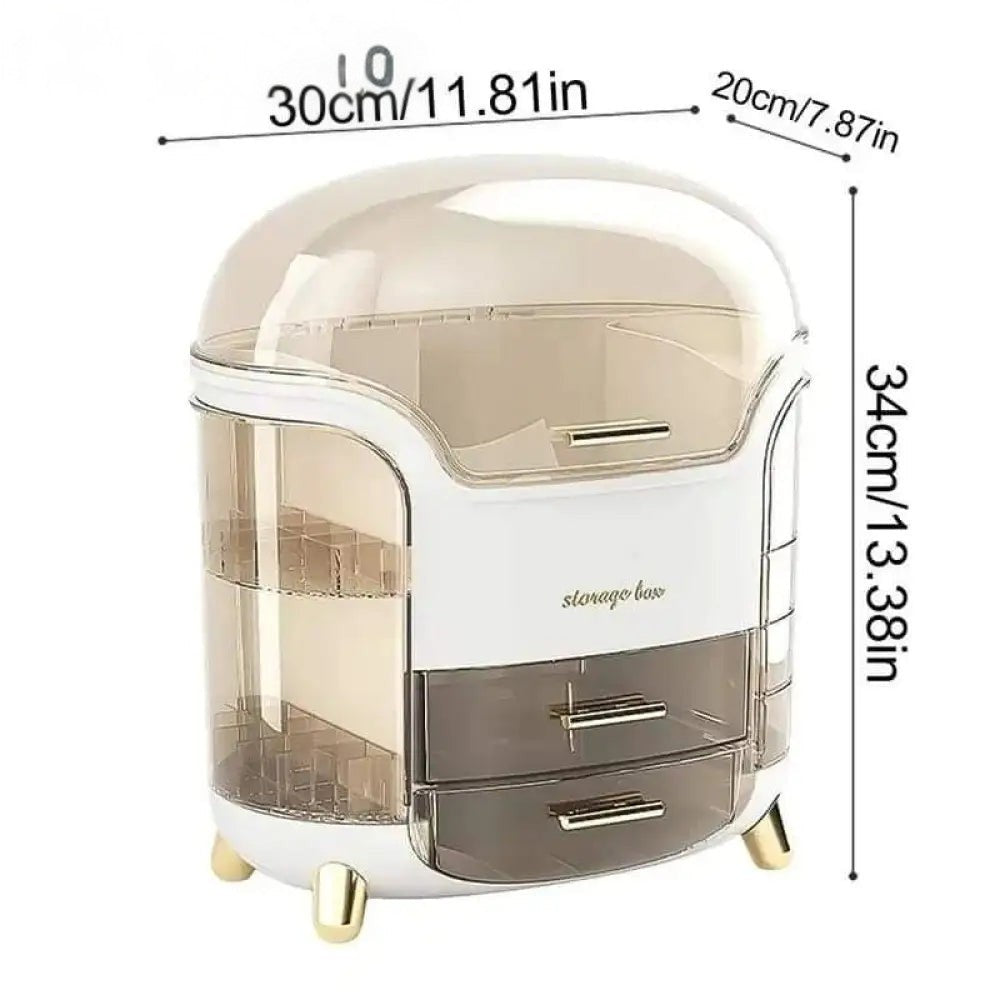 Luxury Cosmetic Organizer for Elegant Desktop Storage Solutions