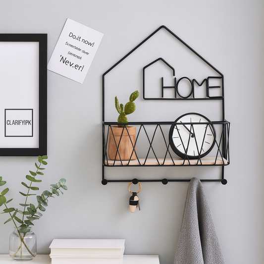 Creative Wall-Mounted Shelf – Stylish Organizer Home designed