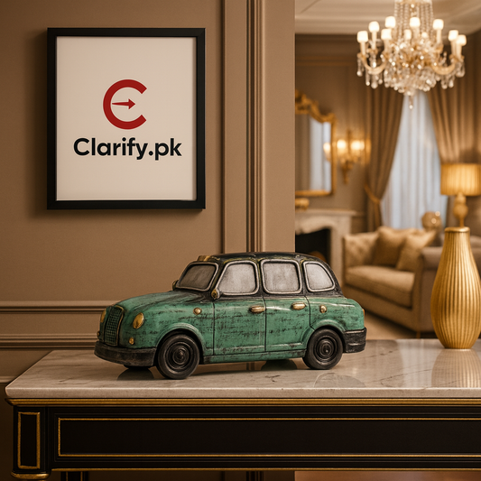 Luxury Car Decoration Showpiece – Premium Fiber Home Décor Item