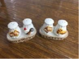 Ceramic Salt & Pepper Jar Set with Tray (Each set)