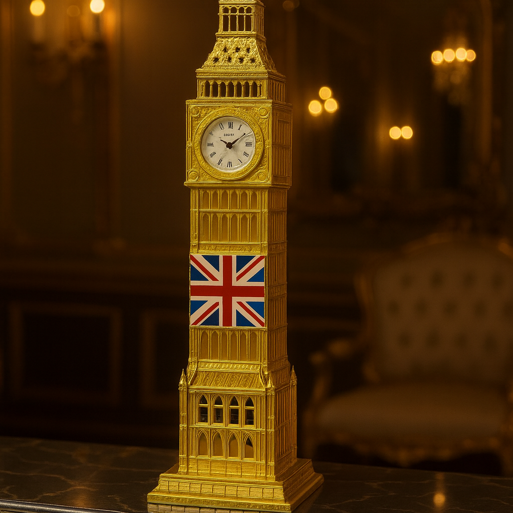 Metal Golden BigBen Tower – Luxury Decorative Showpiece