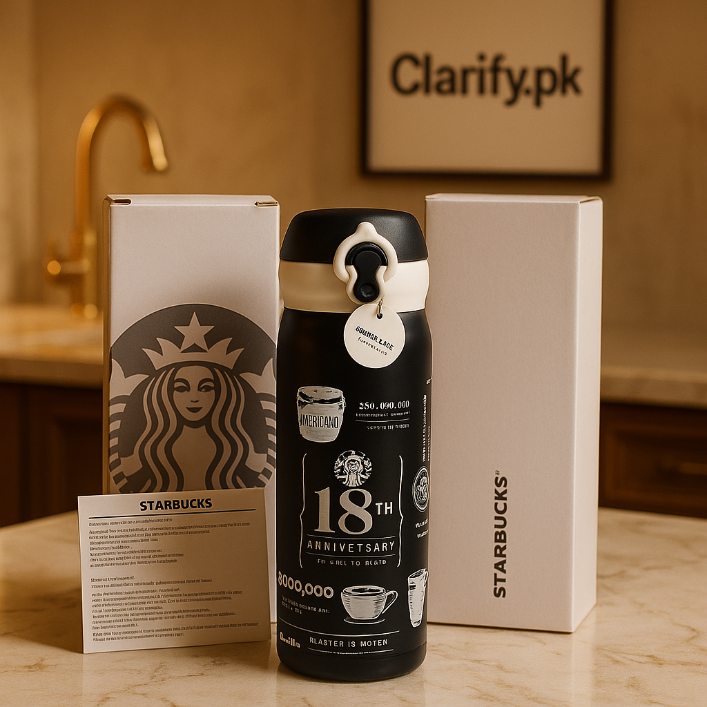 Starbucks Black & White Anniversary Bottle - Premium Edition