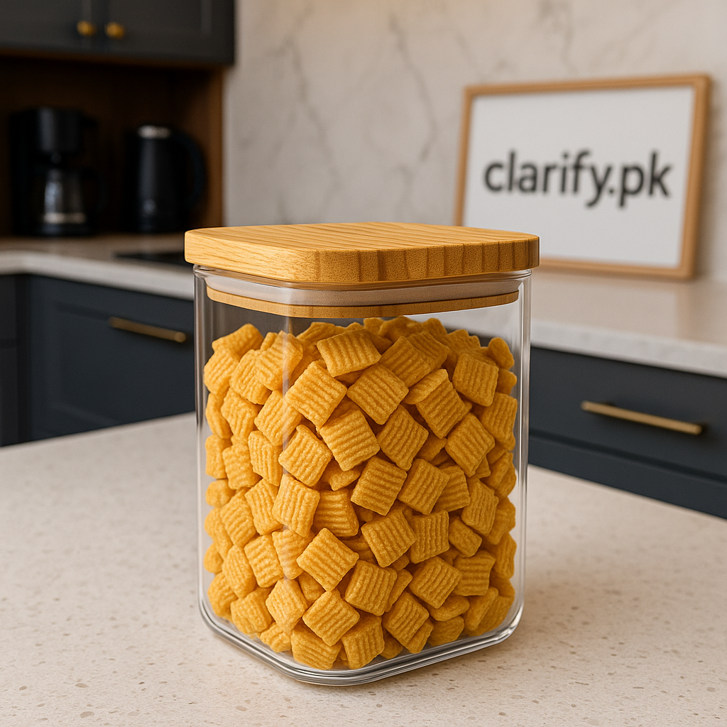 Premium Square Kitchen Storage Jar