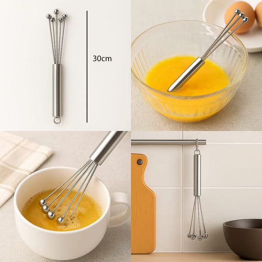 Egg Ball Style Egg Beater – Hand Whisk for Kitchen