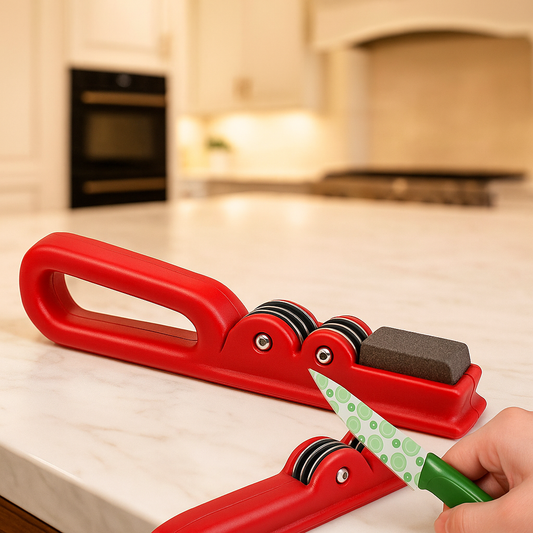 Best Manual Knife Sharpener – 3-Stage, Suction Base