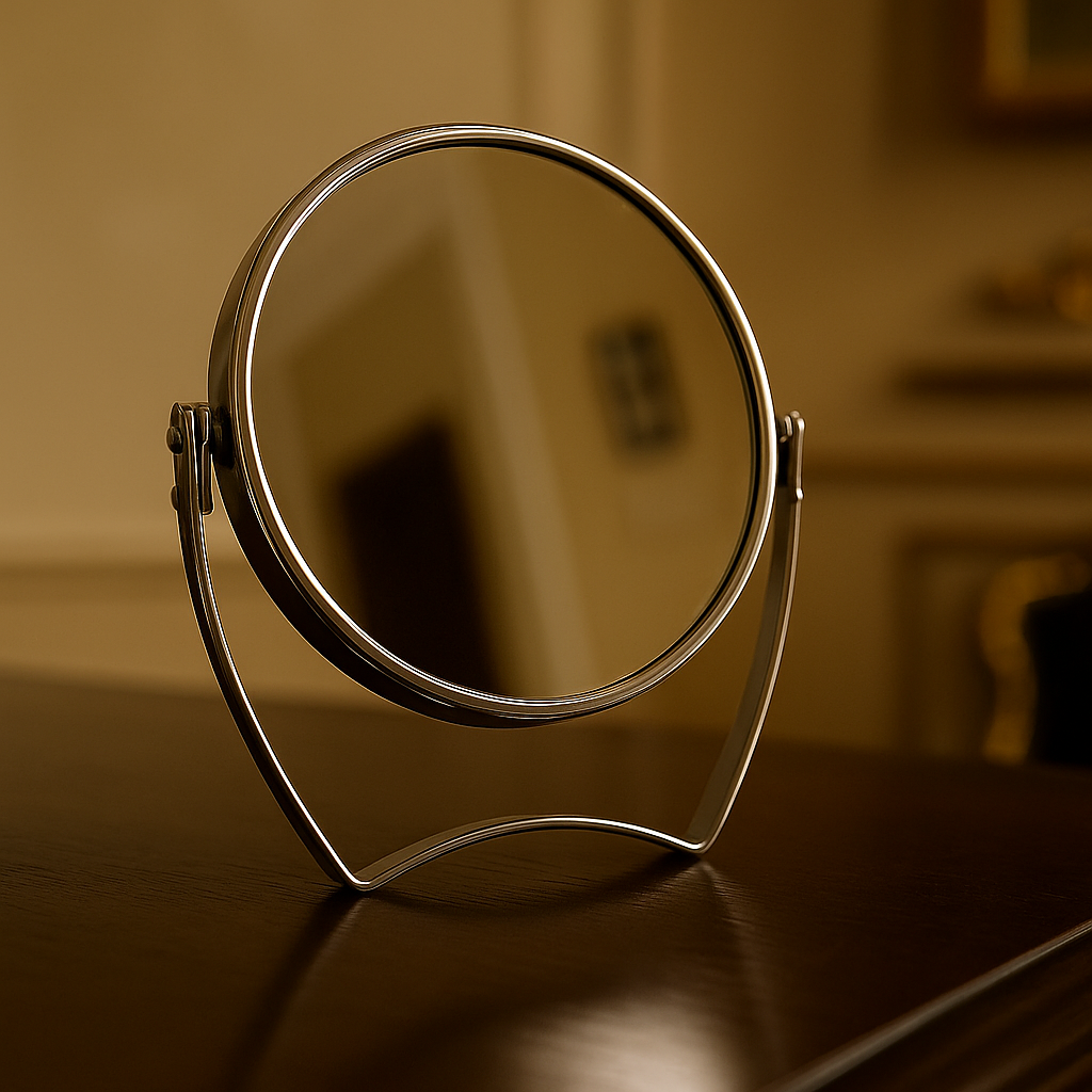 Mini Portable Makeup Mirror – Compact Travel Size