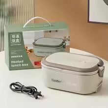Clarify.pk electric lunch box with detachable cord and compact design for easy heating