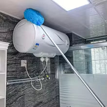 Clarify.pk extendable fan duster for home cleaning high ceiling fans with blue brush head