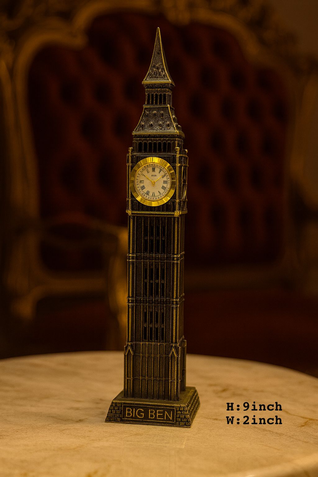 Metal Antique Big Ben Tower – Vintage Decorative Showpiece