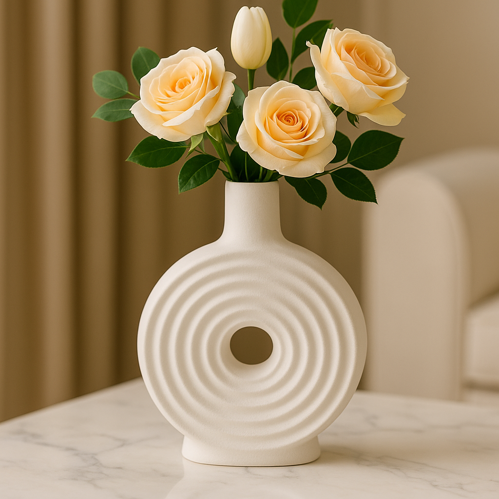 Spiral Flower Vase – Modern Decorative Centerpiece