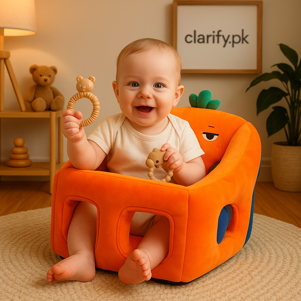 Premium Baby Support Seat – Orange Carrot Edition