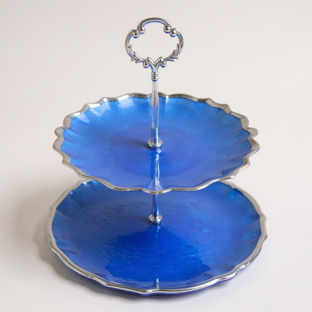 Glass 2-Tier Cupcake Stand – Elegant Dessert & Cake Stand
