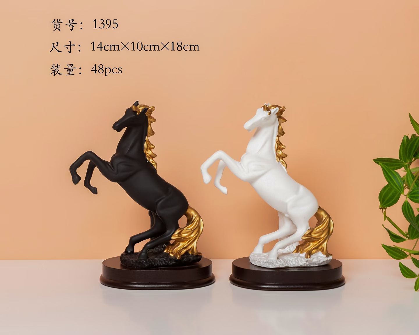 Golden Mane Rearing Horse Showpiece – Luxury Décor