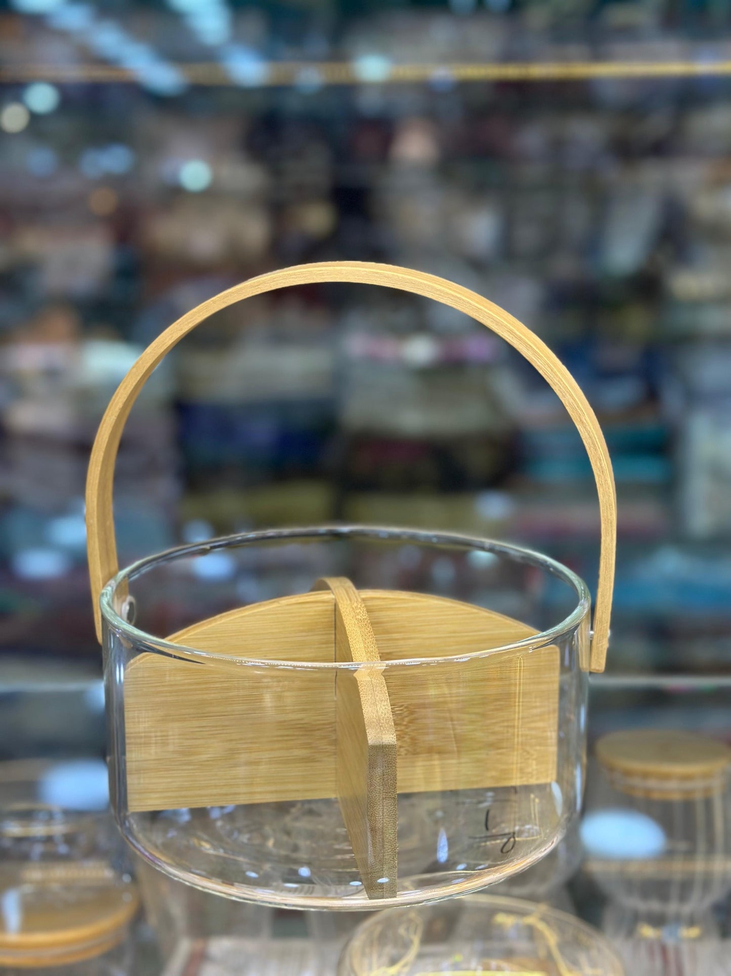 Clear Dry Fruit & Chocolate Divider Dish