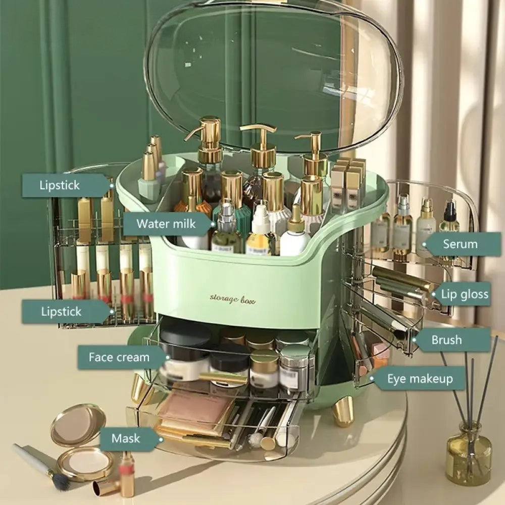 Luxury Cosmetic Organizer for Elegant Desktop Storage Solutions
