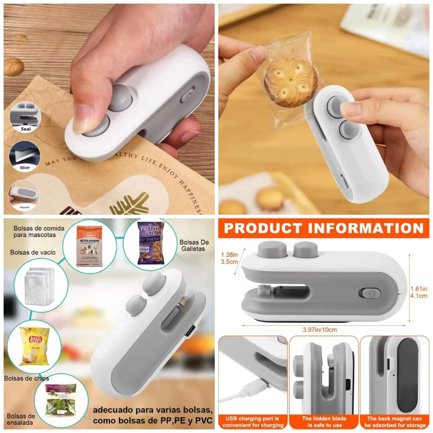2 in 1 Portable Sealing Machine – Mini Heat Sealer & Cutter