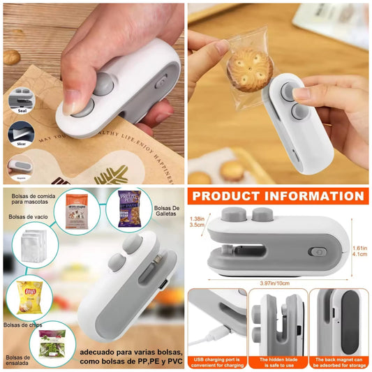 2 in 1 Portable Sealing Machine – Mini Heat Sealer & Cutter