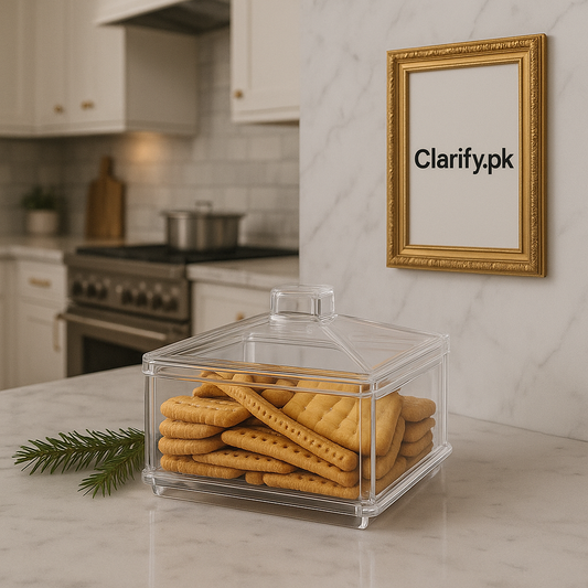 Flash Acrylic Storage Box – Transparent Kitchen Organizer (750ml)