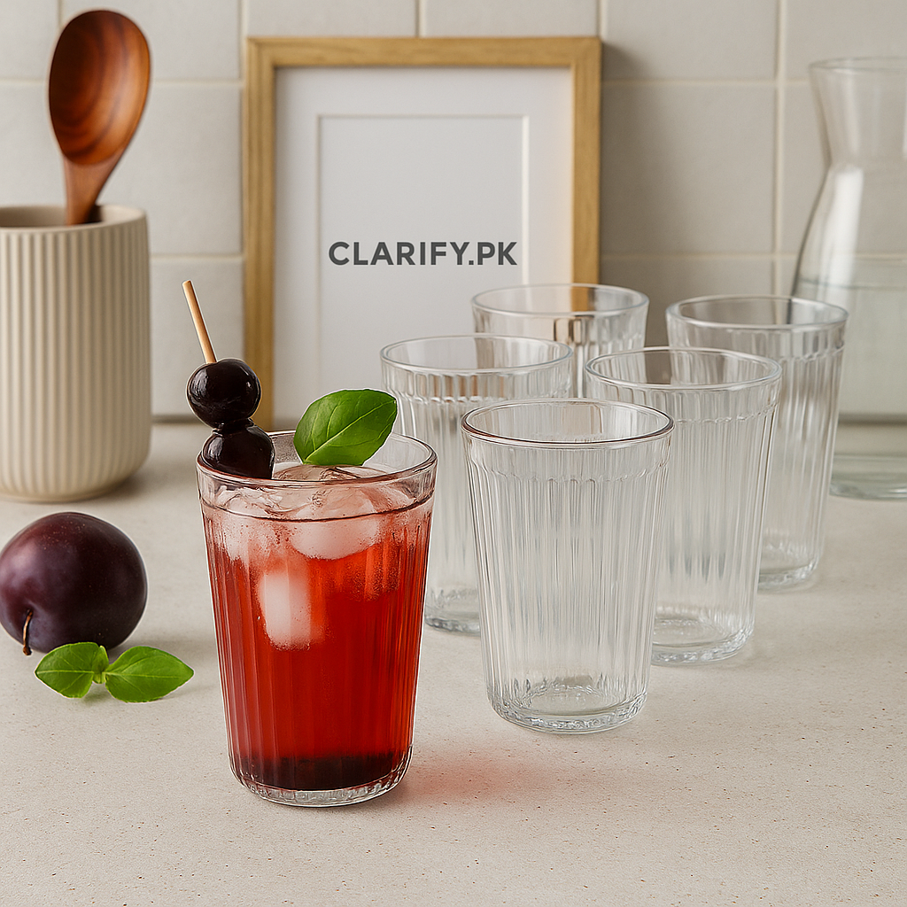 Glint Glass Set of 6 – Elegant Drinking Glasses